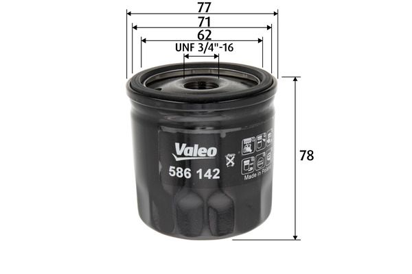 Obrázok Olejový filter VALEO  586142